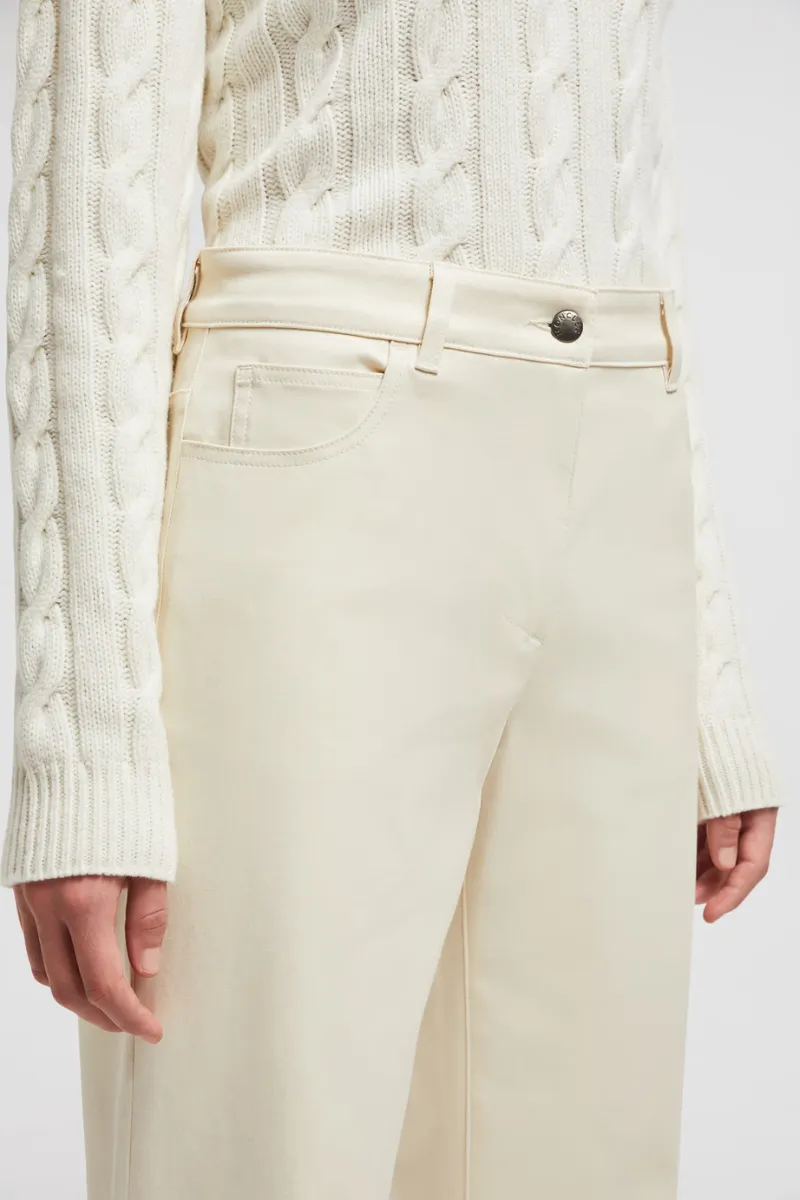Gabardine Straight Leg Pants