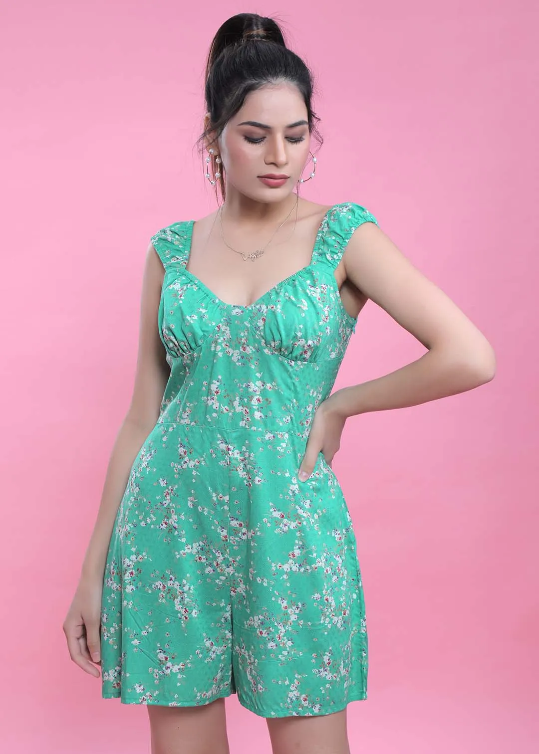 Green Women's Playsuit French Theory