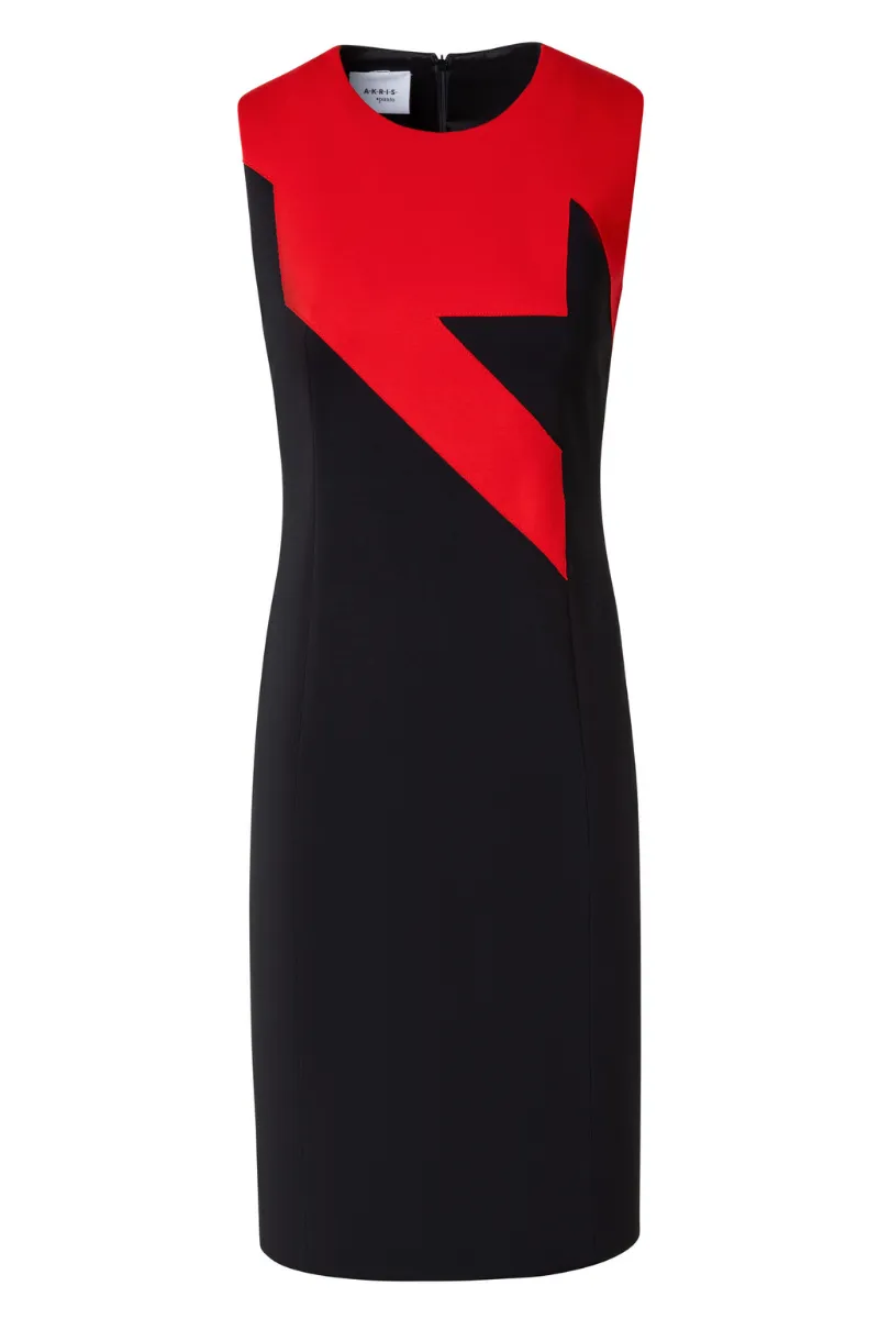 Houndstooth Intarsia Shift Dress