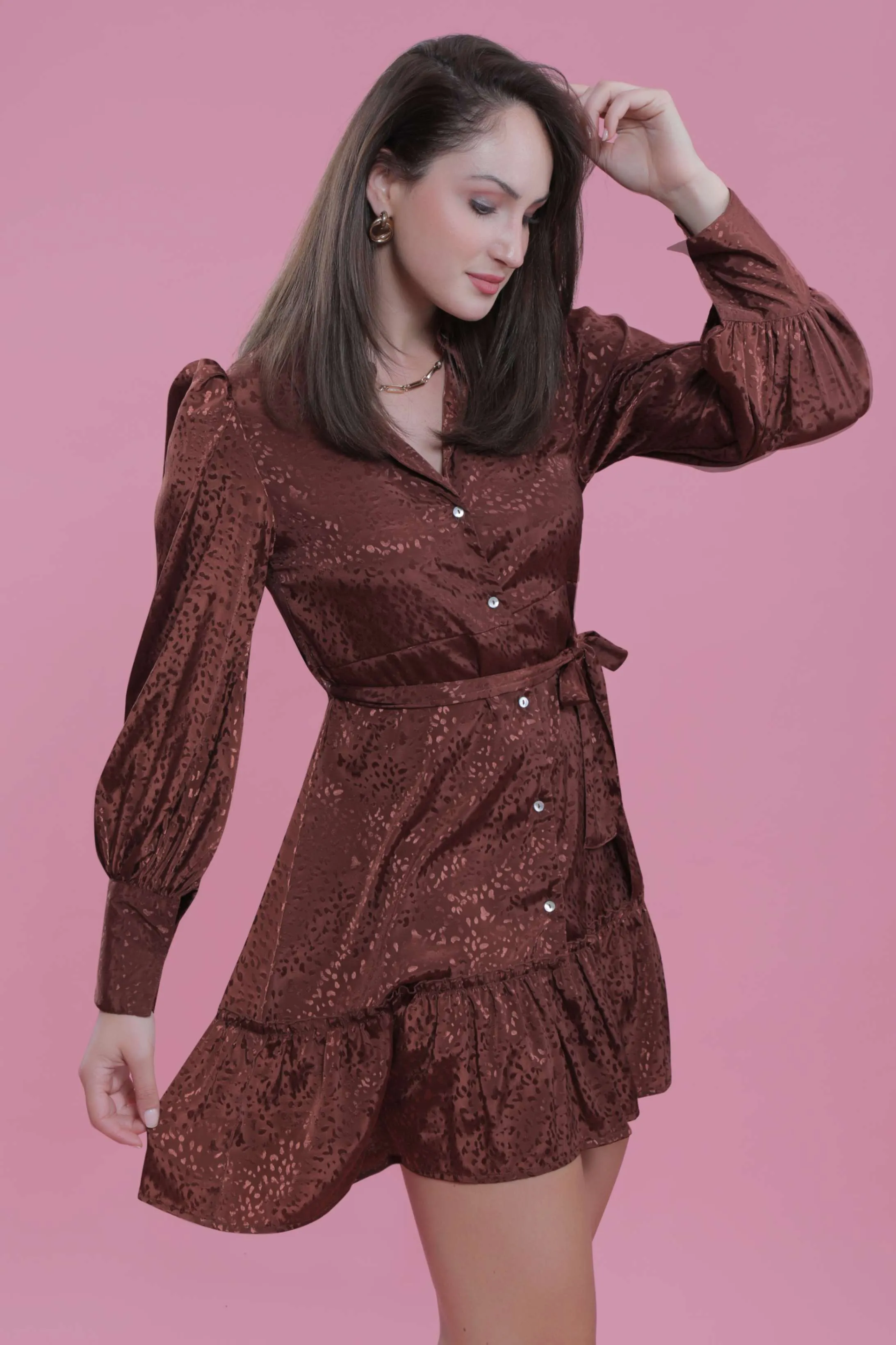 Jacquard Satin A-line Black Party Dress French Theory