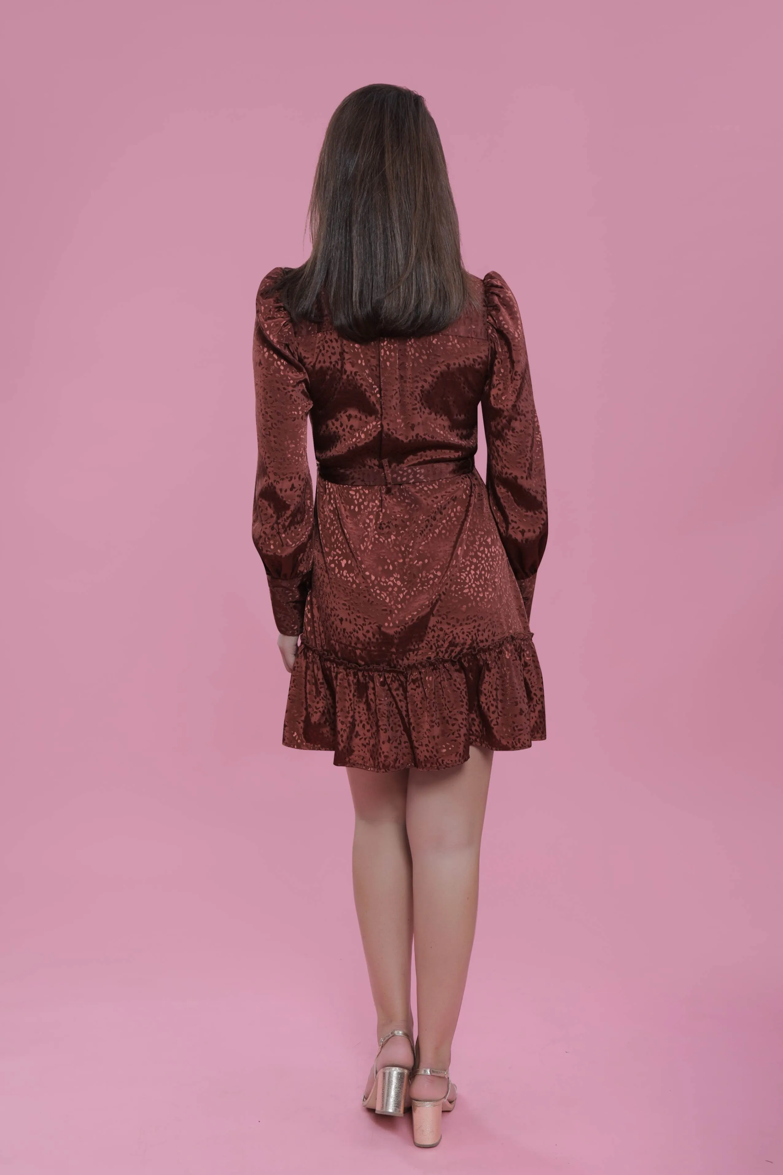 Jacquard Satin A-line Black Party Dress French Theory