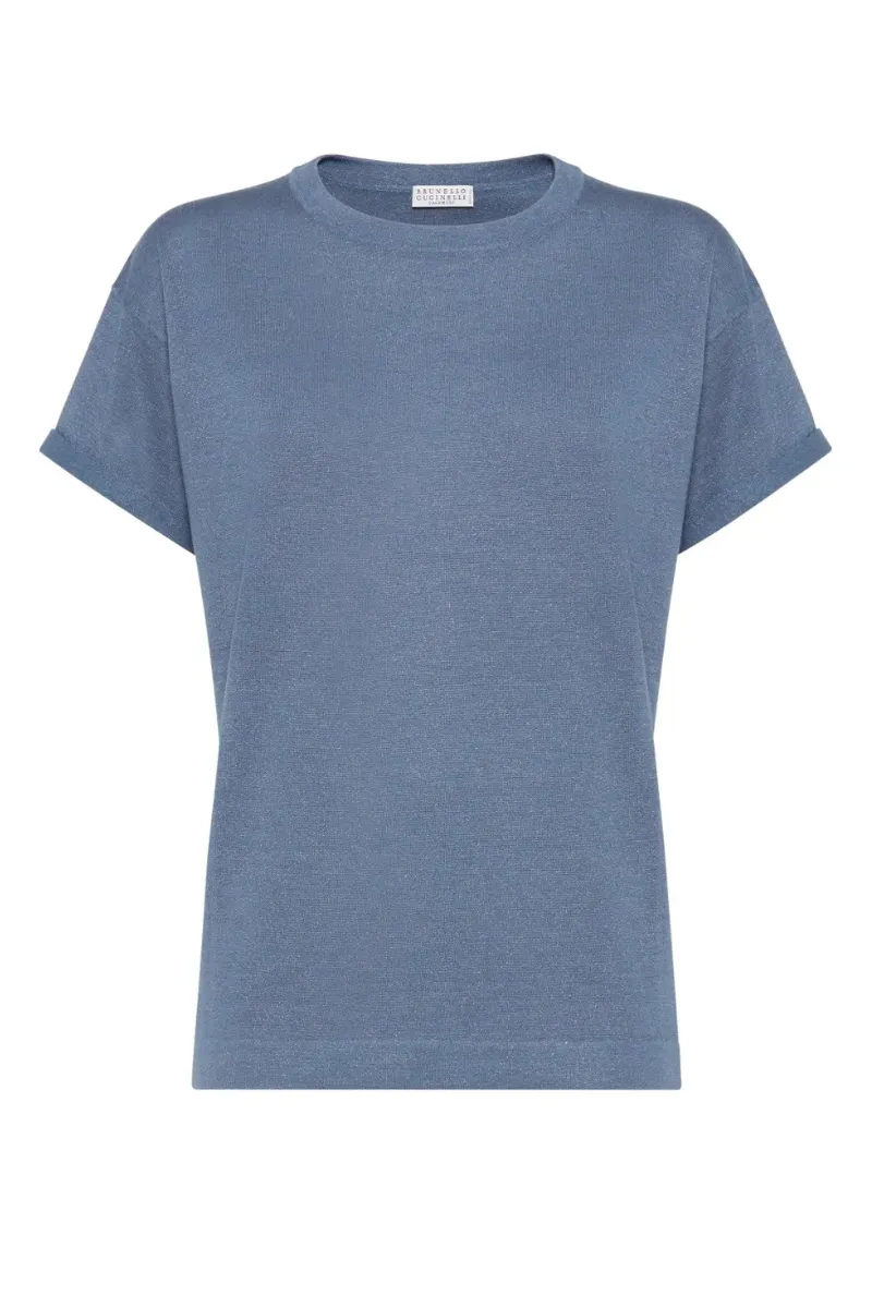 Lightweight Sparkling Knit T-Shirt
