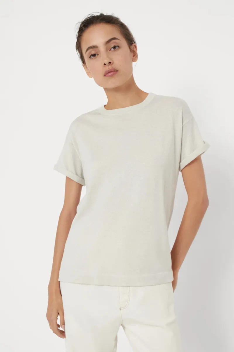 Lightweight Sparkling Knit T-Shirt