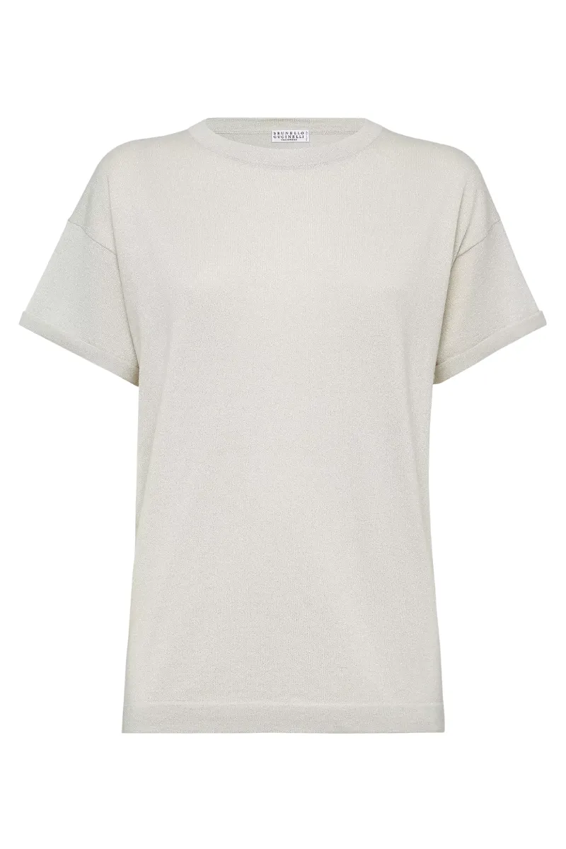 Lightweight Sparkling Knit T-Shirt