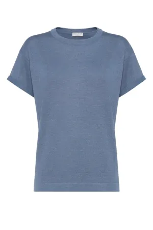 Lightweight Sparkling Knit T-Shirt
