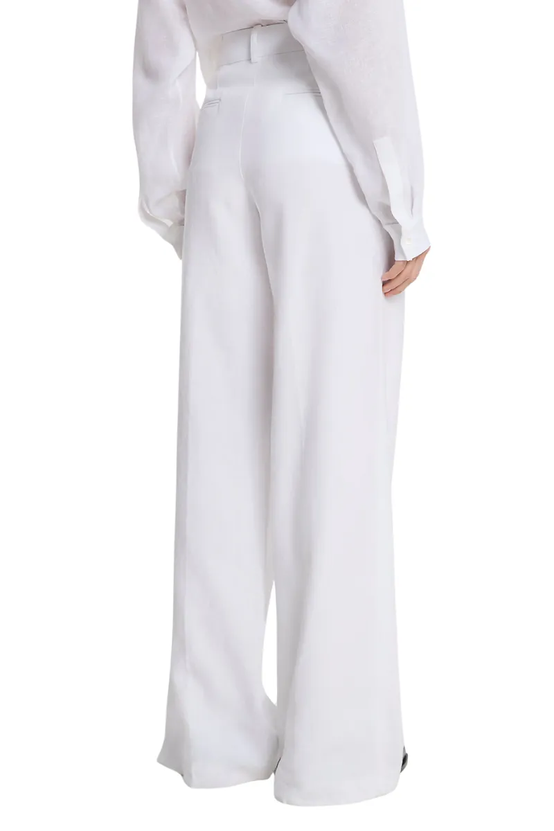 Linen Wide-Leg Trousers