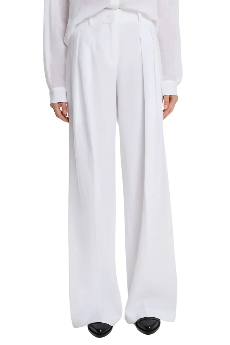 Linen Wide-Leg Trousers