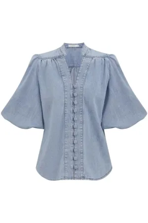 Lucky Denim Blouse