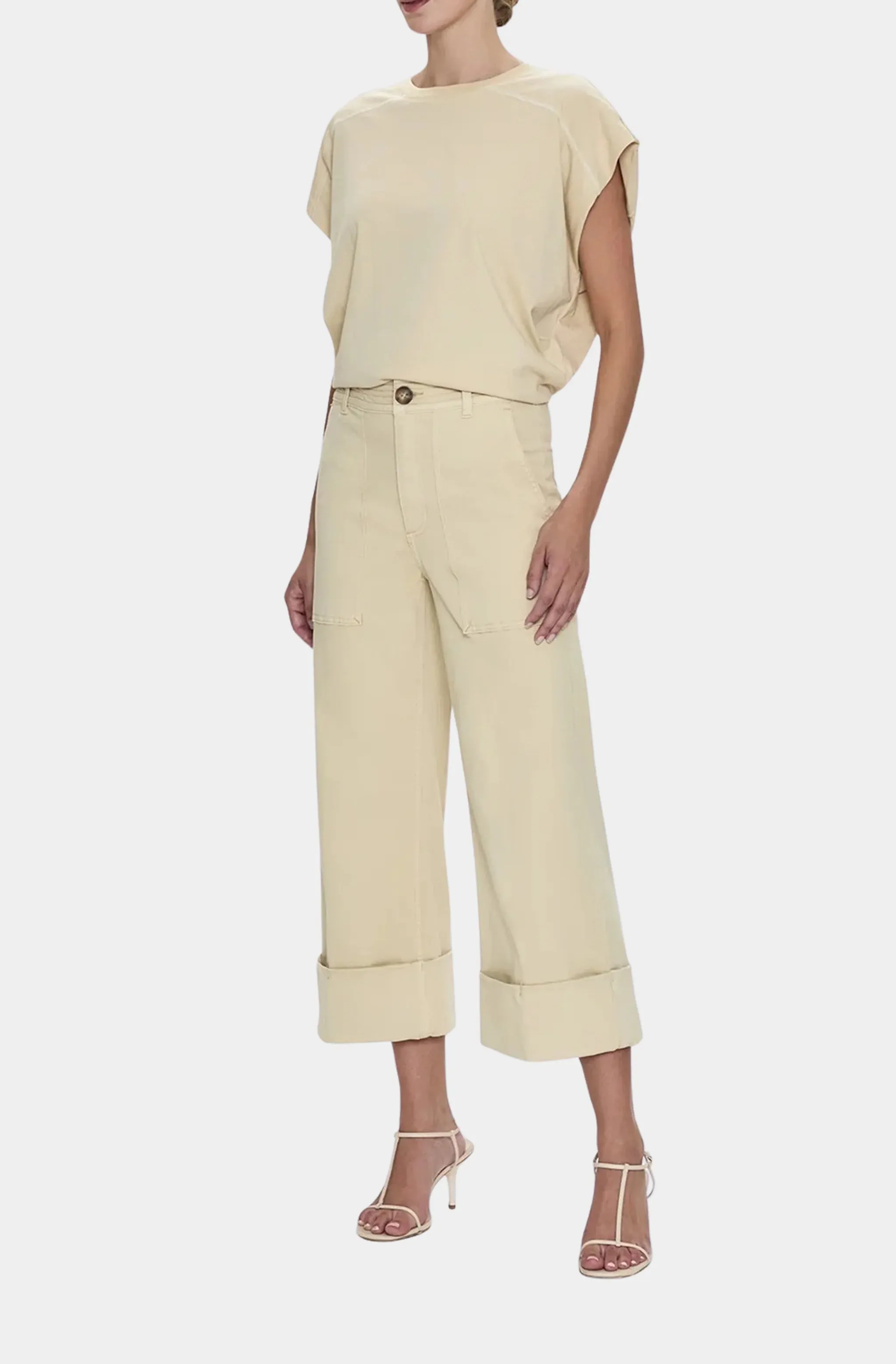 Maya Cuffed Hem Wide Leg