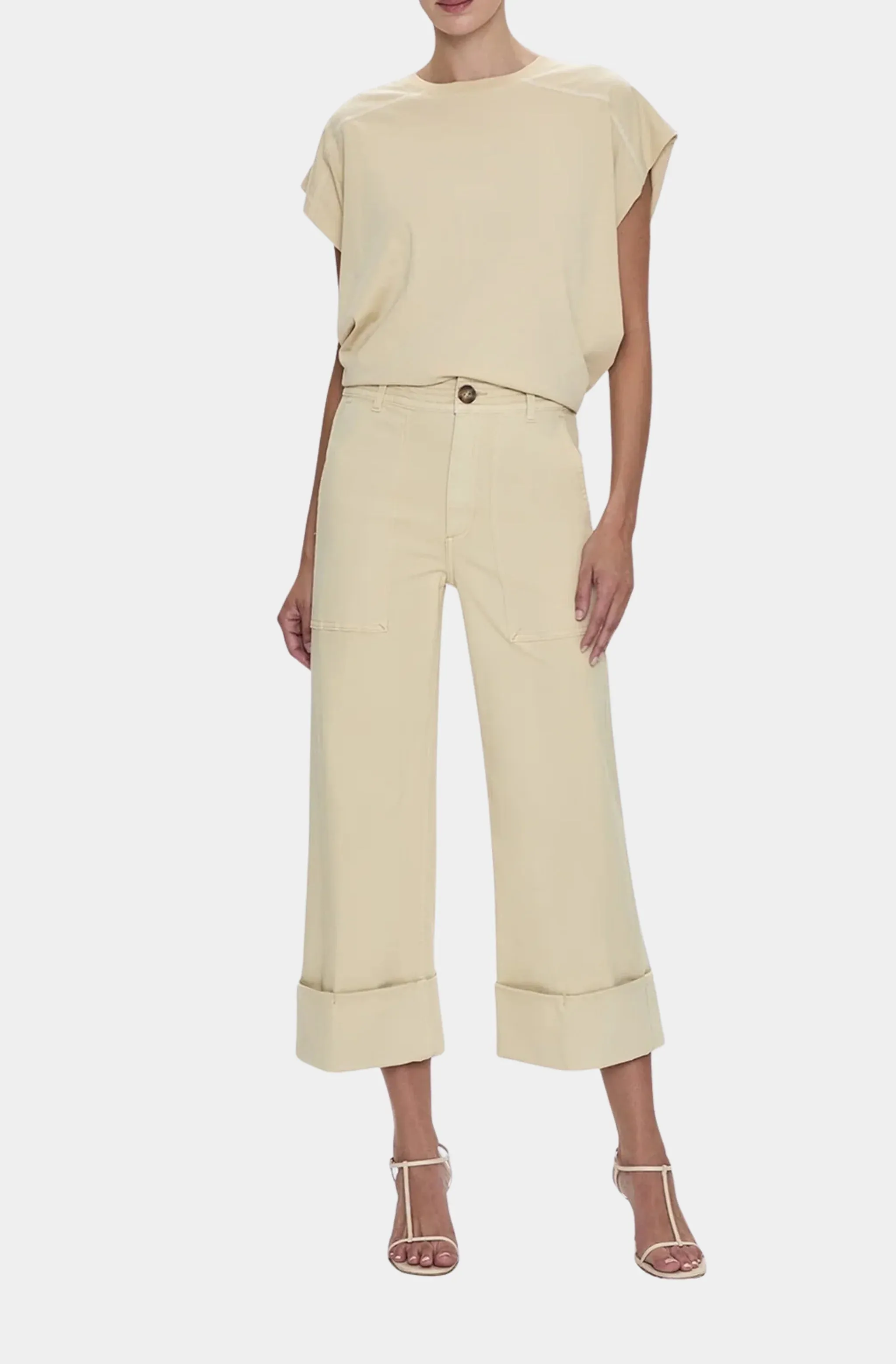 Maya Cuffed Hem Wide Leg
