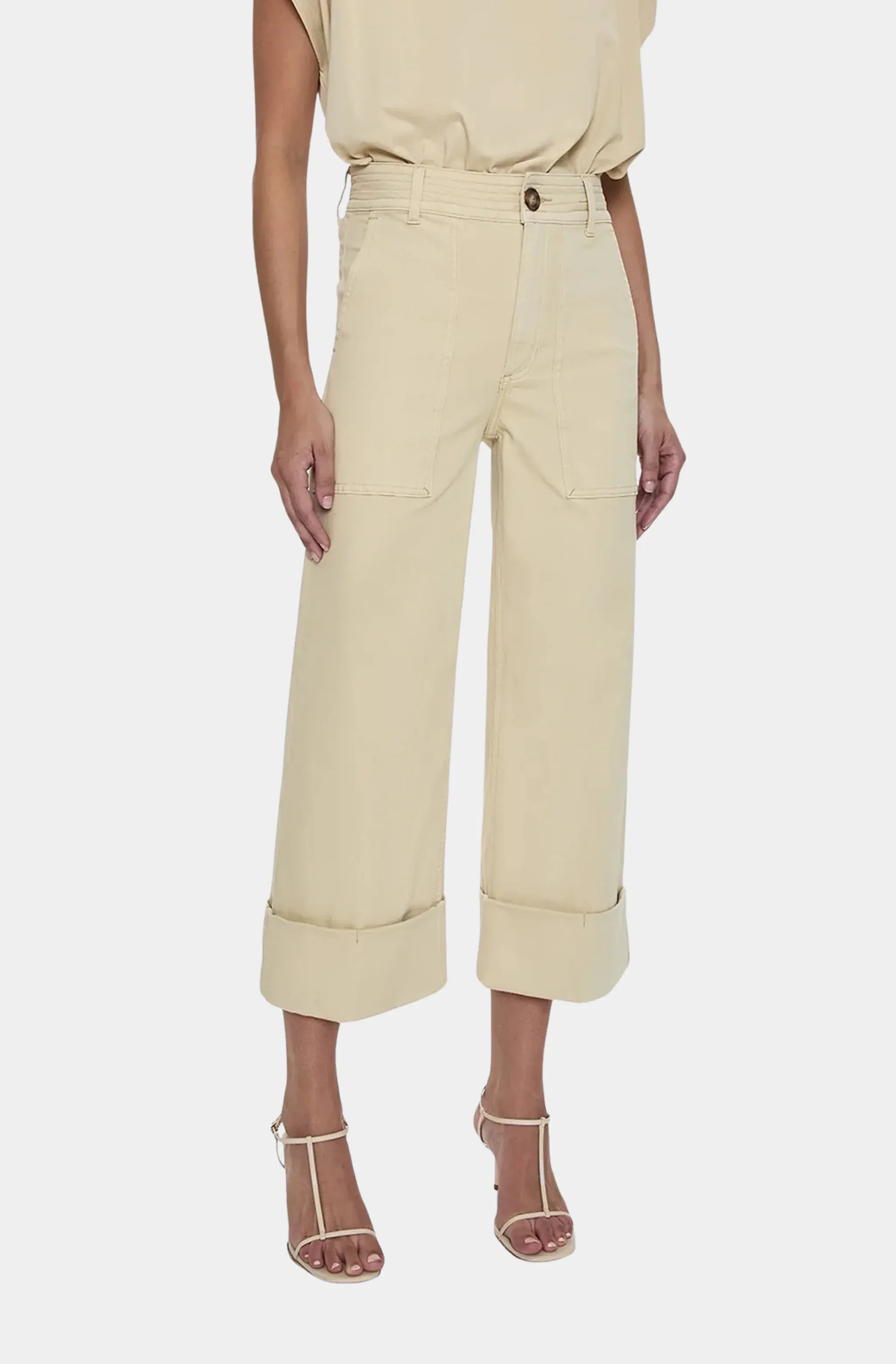 Maya Cuffed Hem Wide Leg