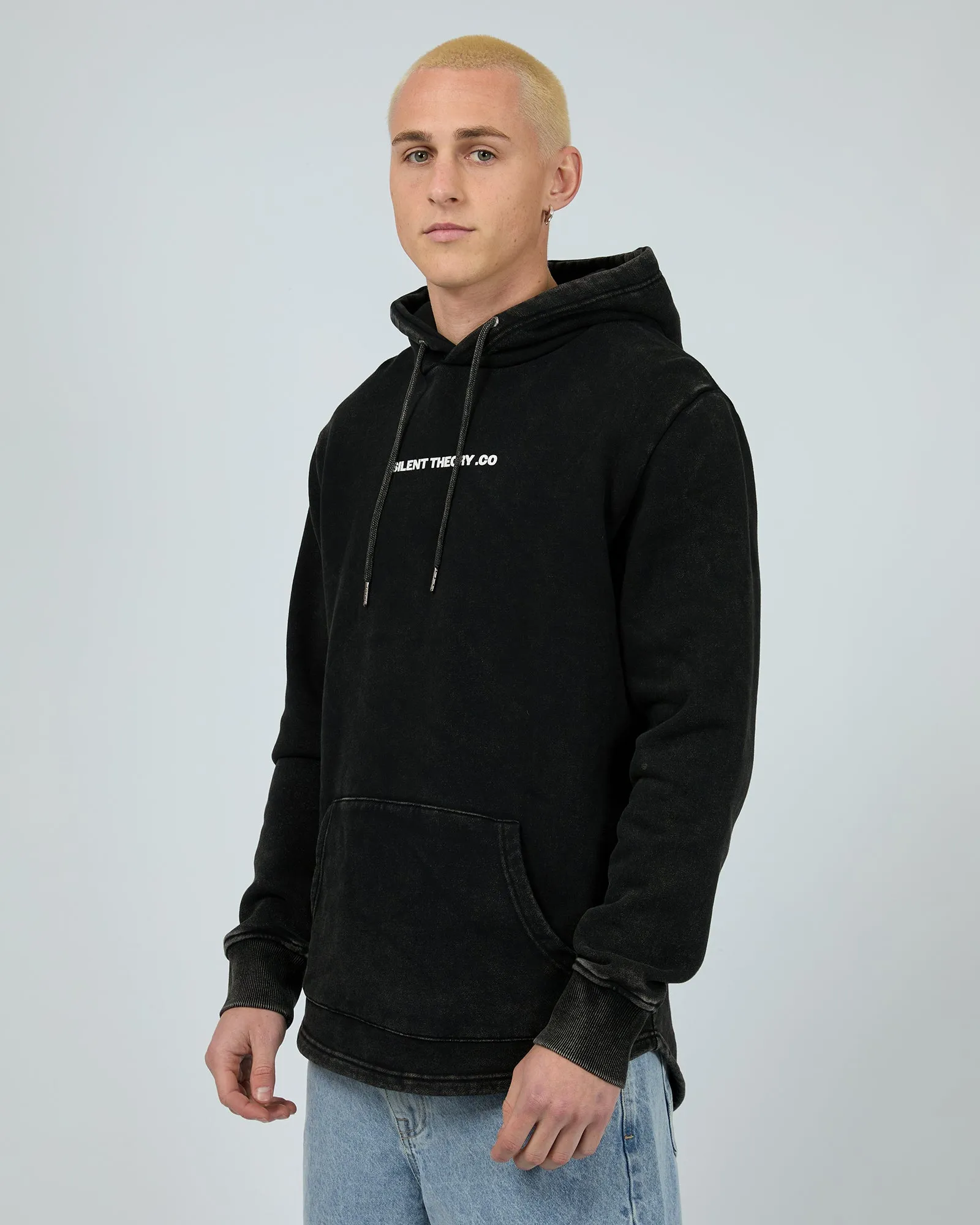Members Hoodie Washed Black