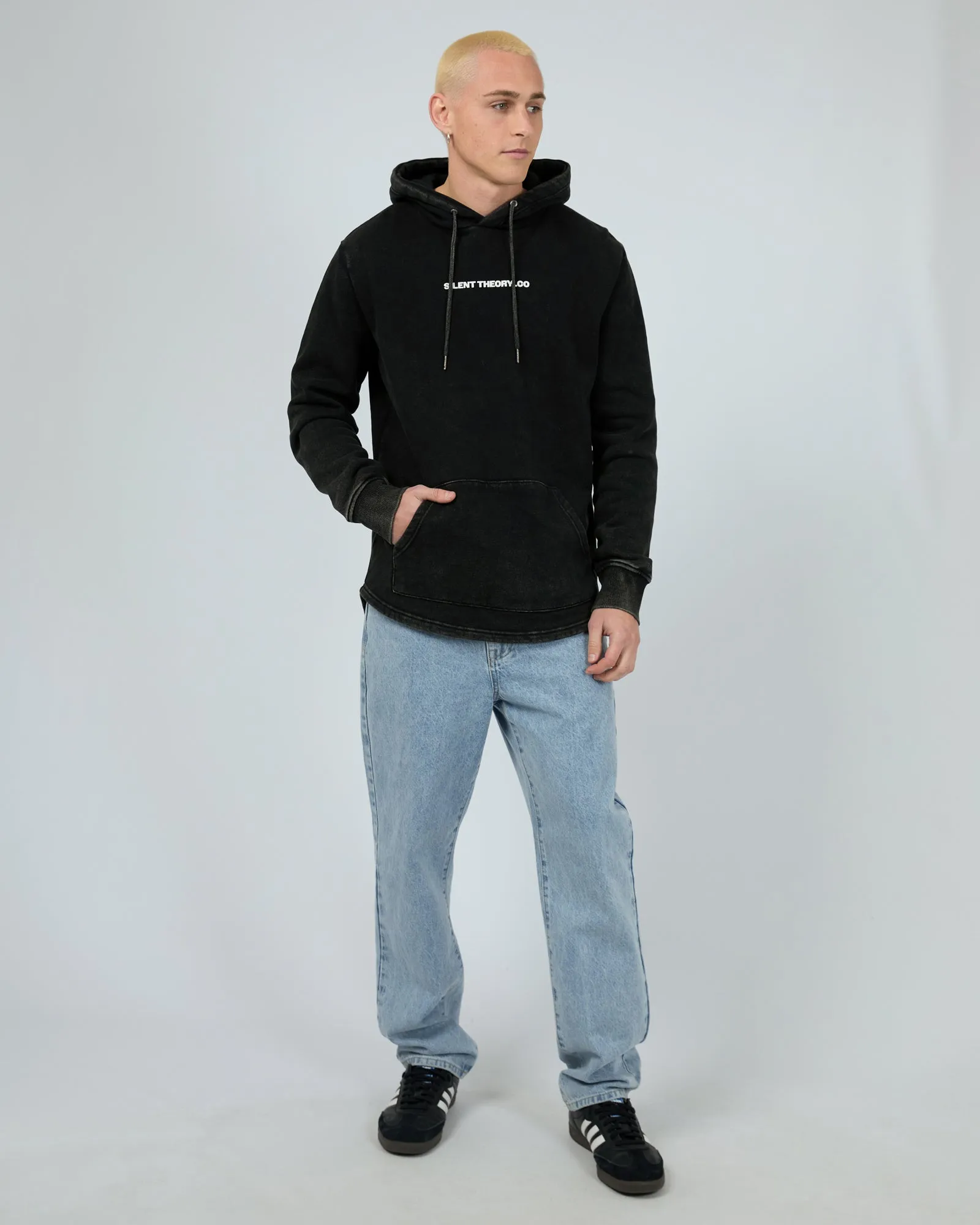 Members Hoodie Washed Black