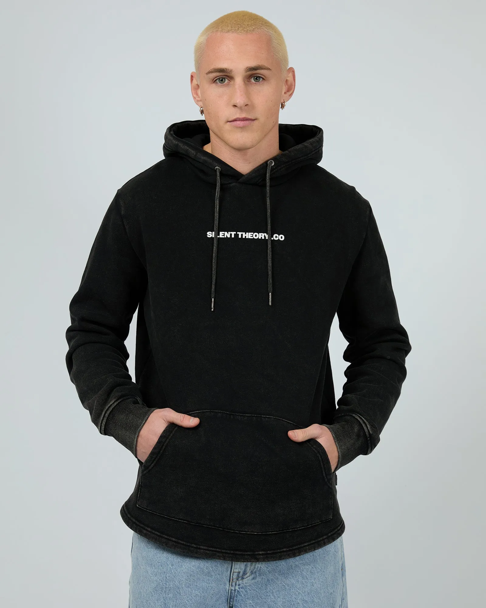 Members Hoodie Washed Black
