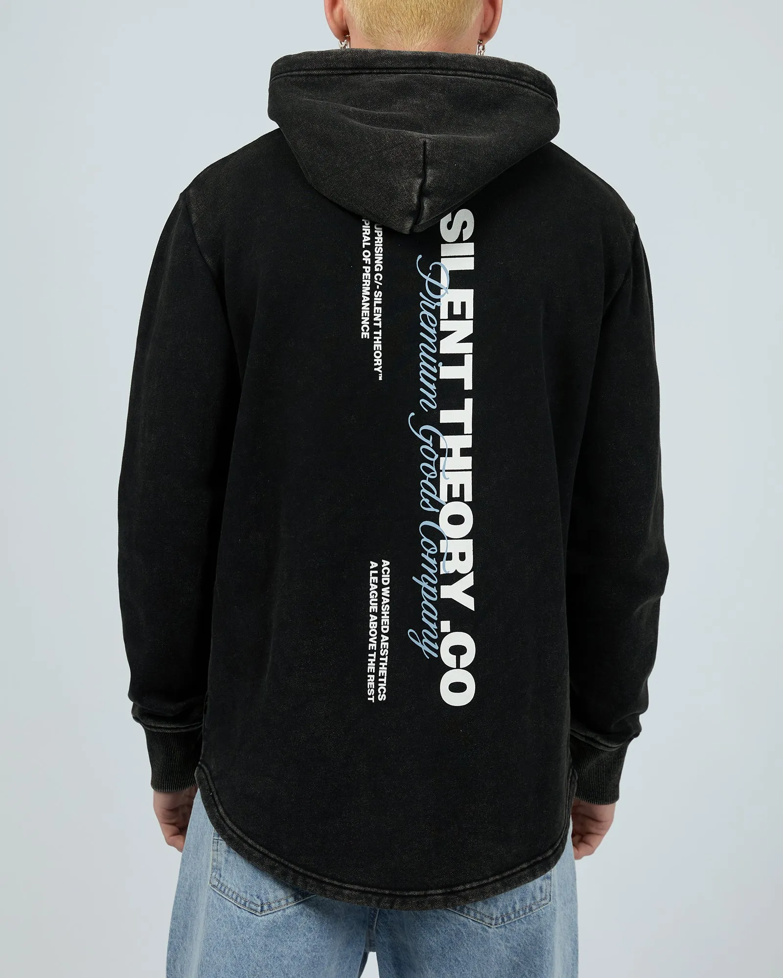 Members Hoodie Washed Black