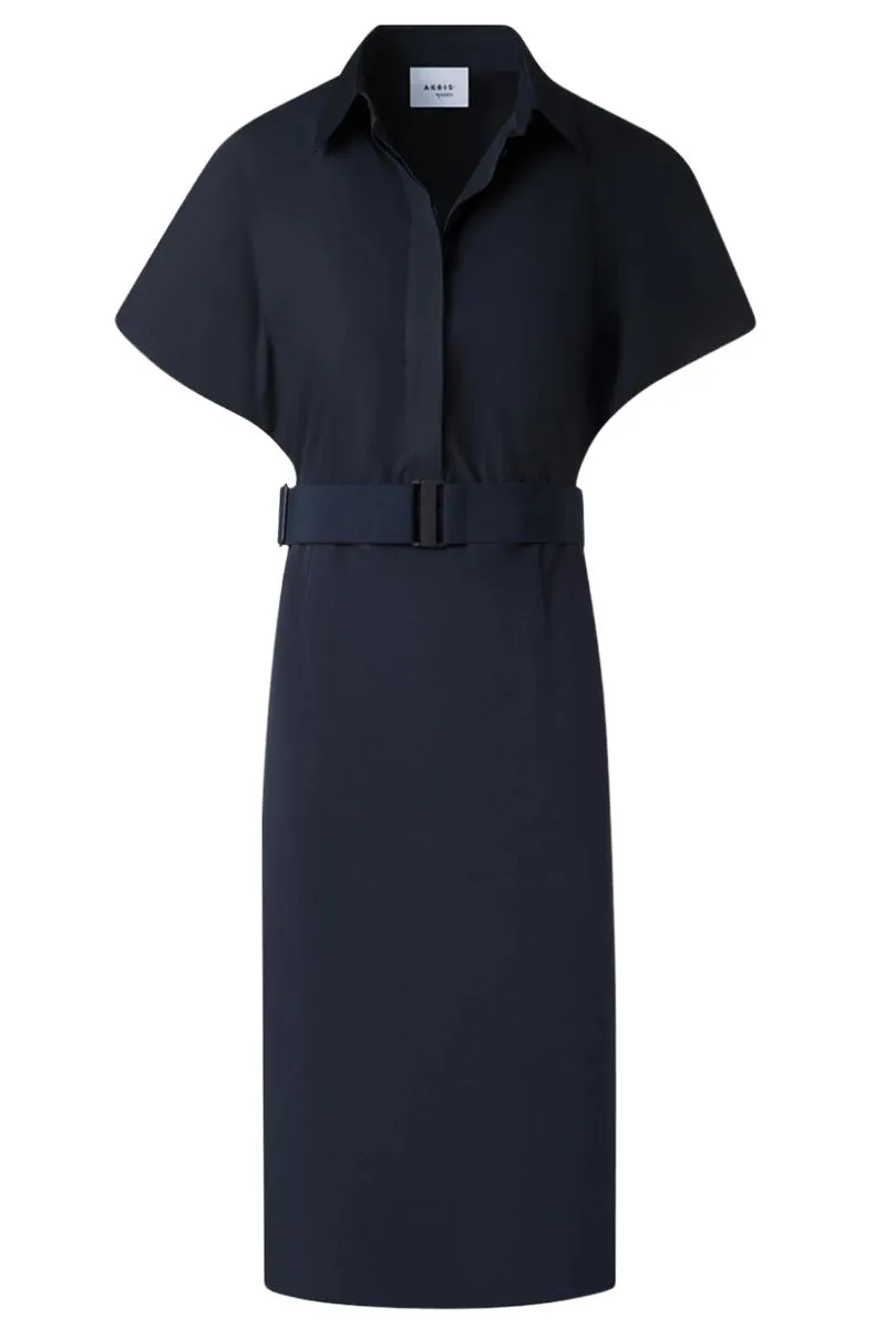 Mixed-Media Shirtdress