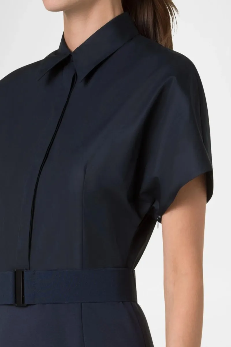Mixed-Media Shirtdress