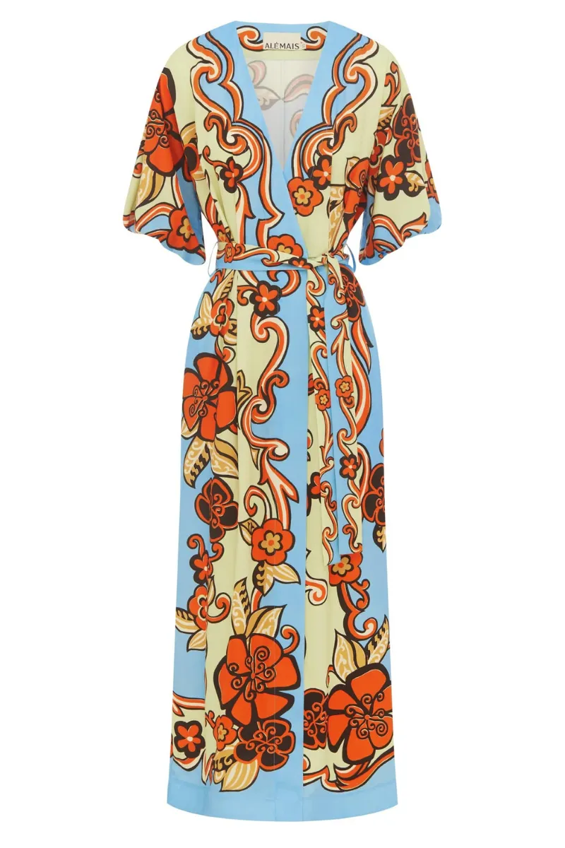 Ondine Wrap Midi Dress