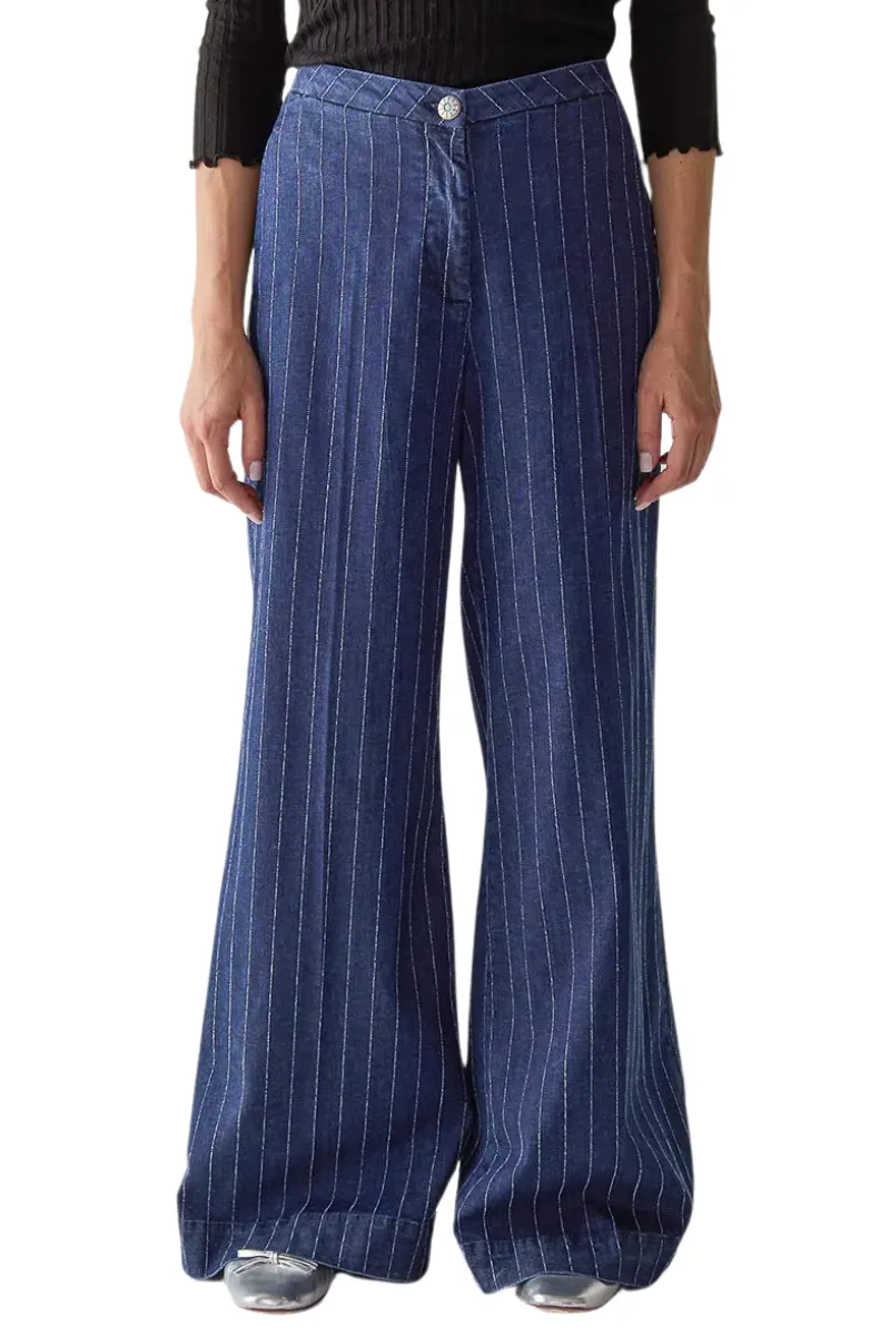 Pinstripe Chino Jeans