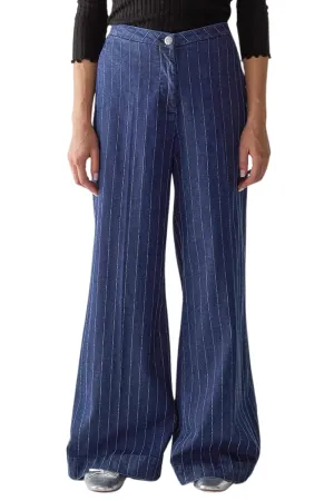 Pinstripe Chino Jeans