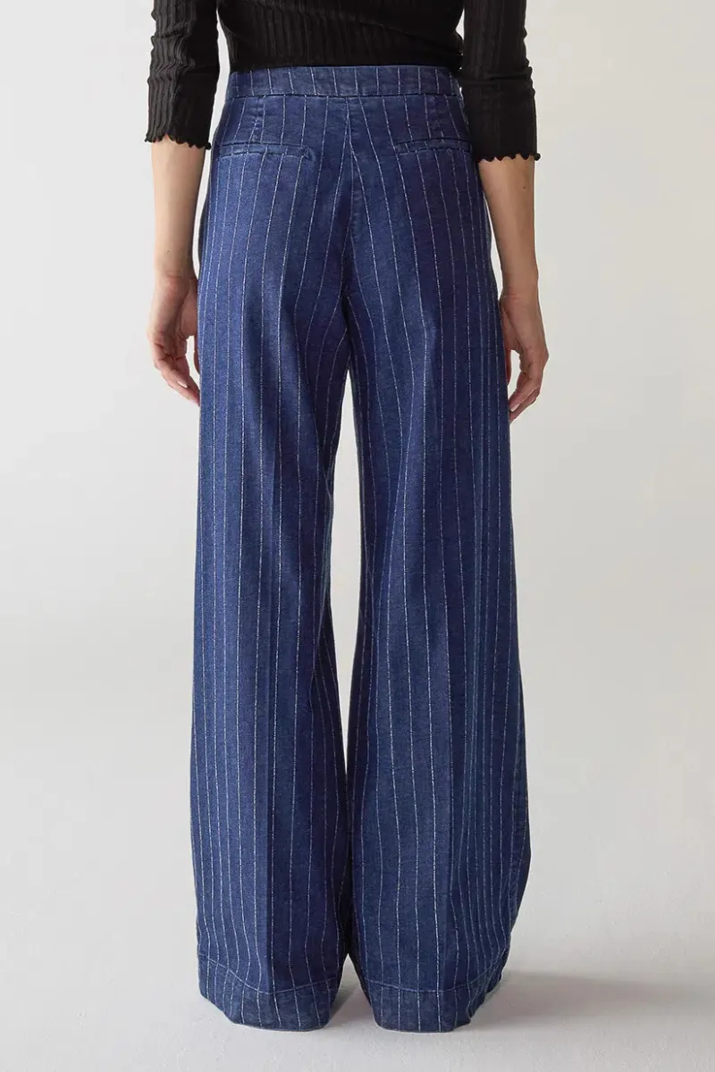 Pinstripe Chino Jeans