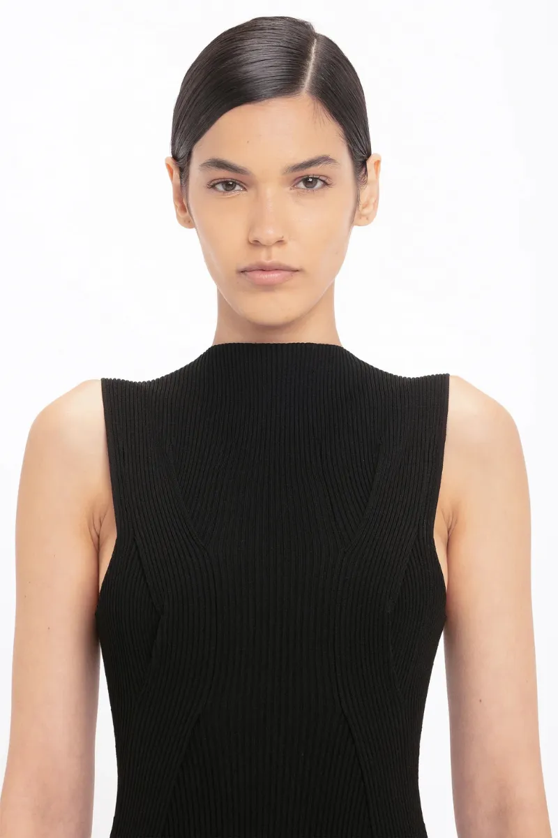 Plait Detail Sleeveless Dress
