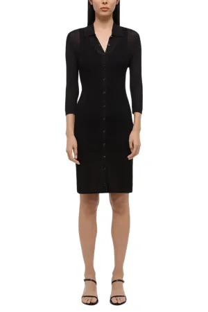 Pointelle Polo Dress