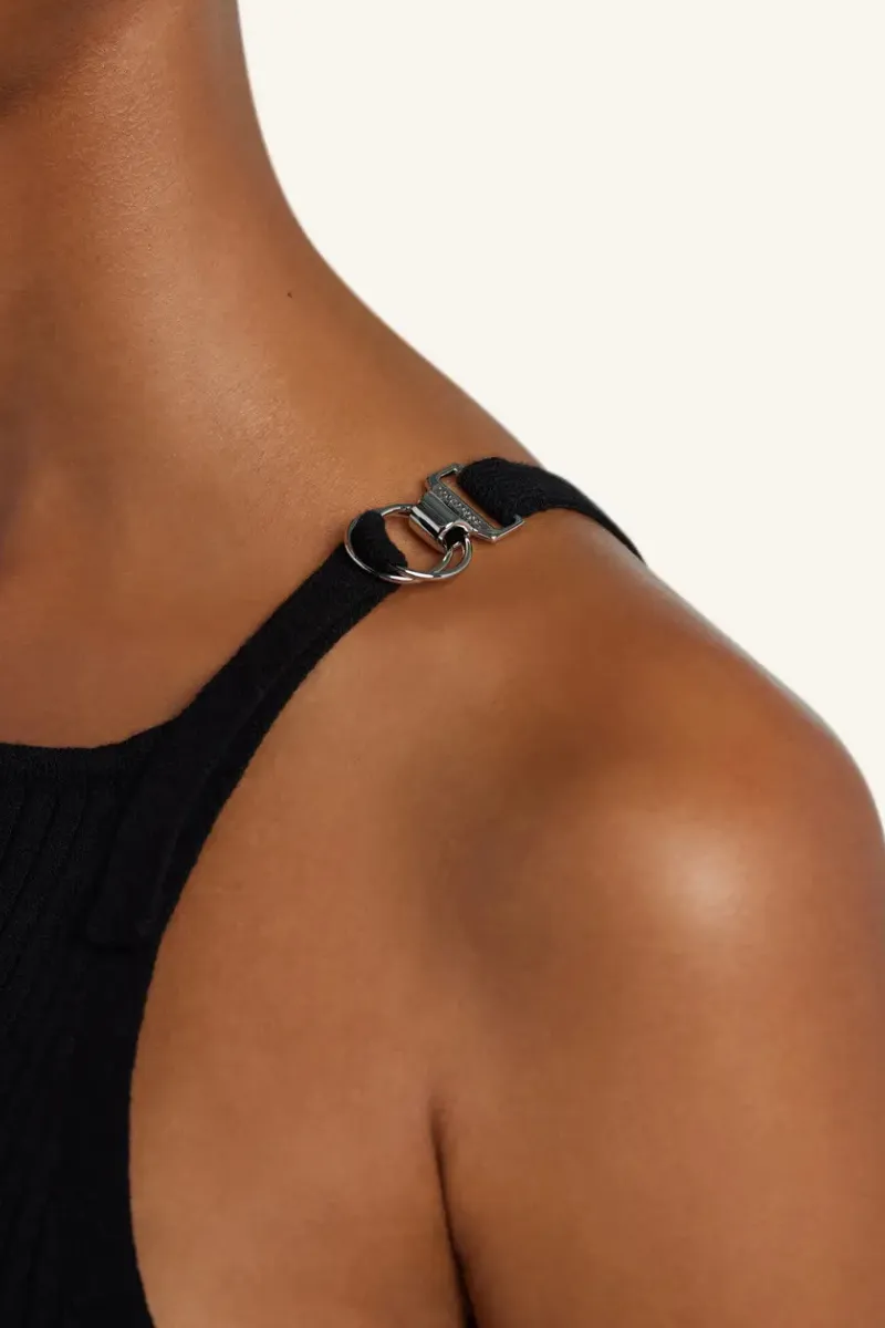 Pointy Buckle Rib Top