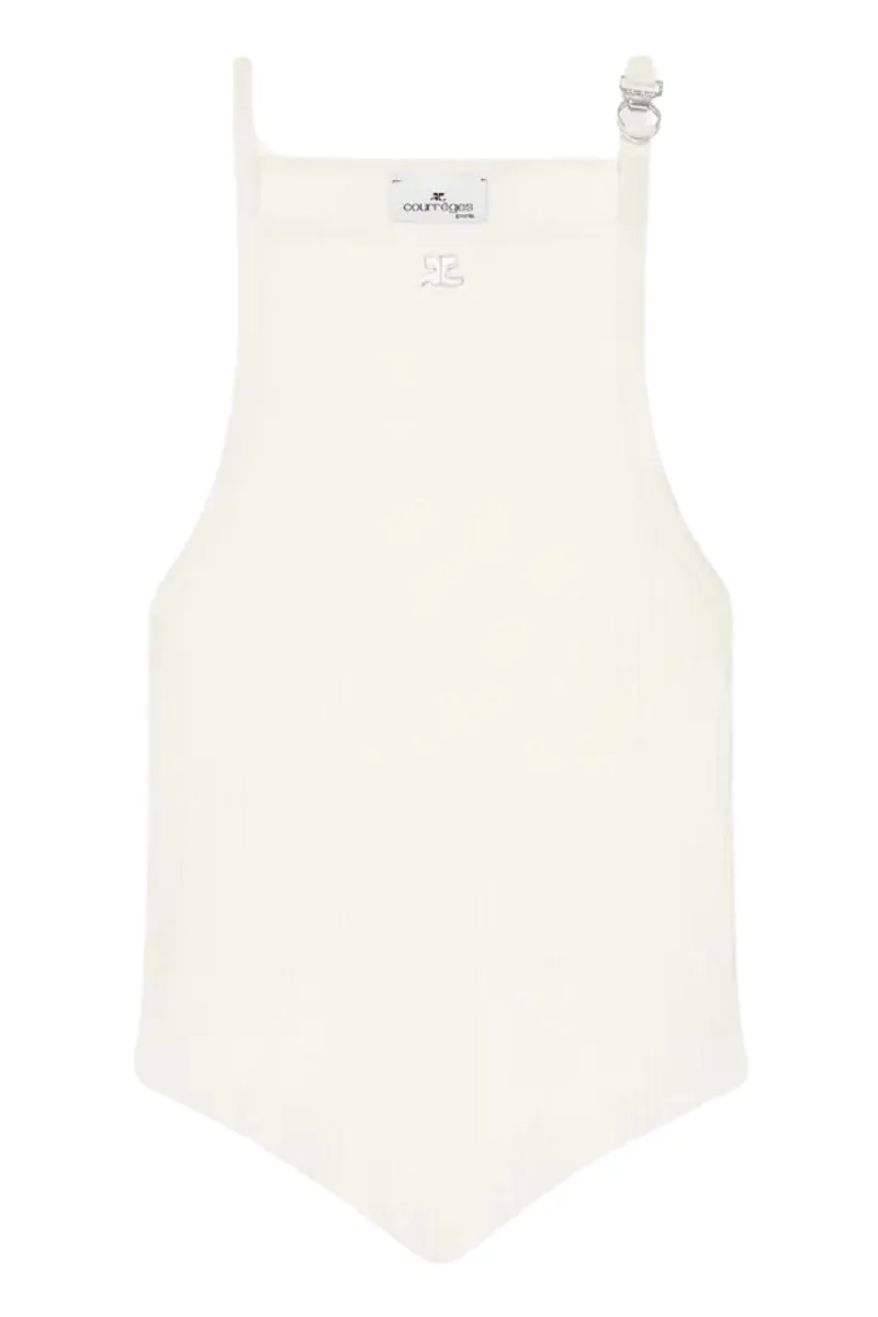 Pointy Buckle Rib Top