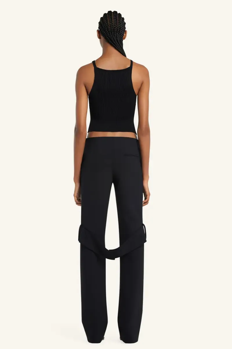 Pointy Buckle Rib Top