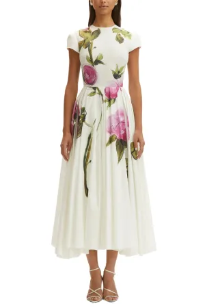 Printed Roses Dress