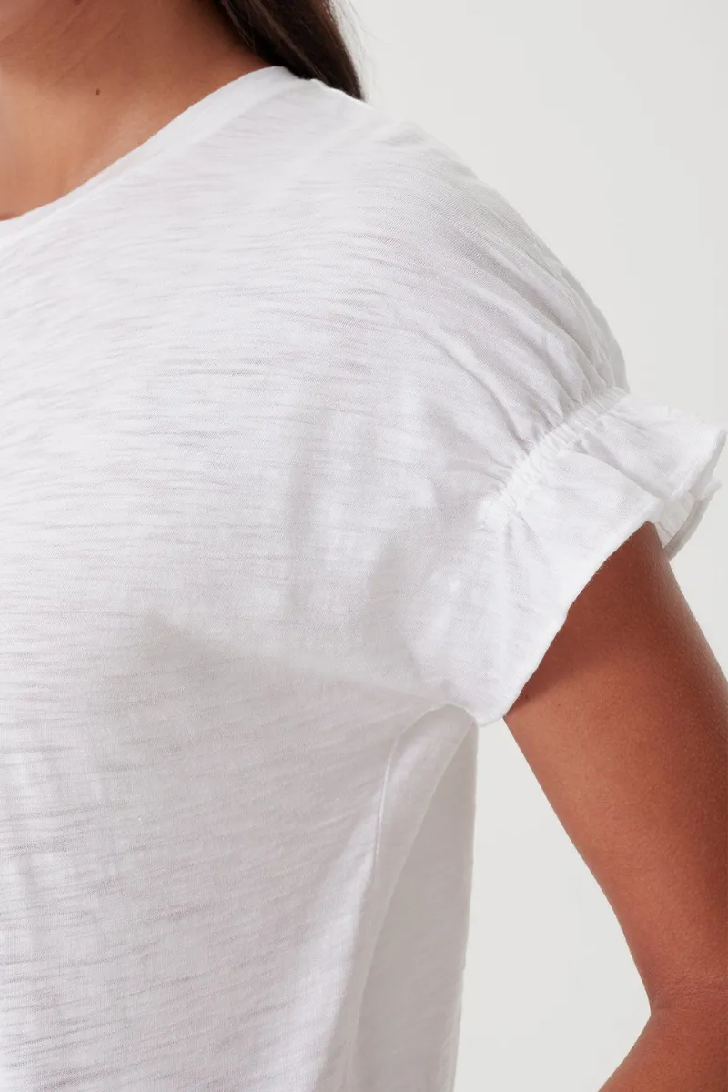 Puff & Ruffle Sleeve Tee