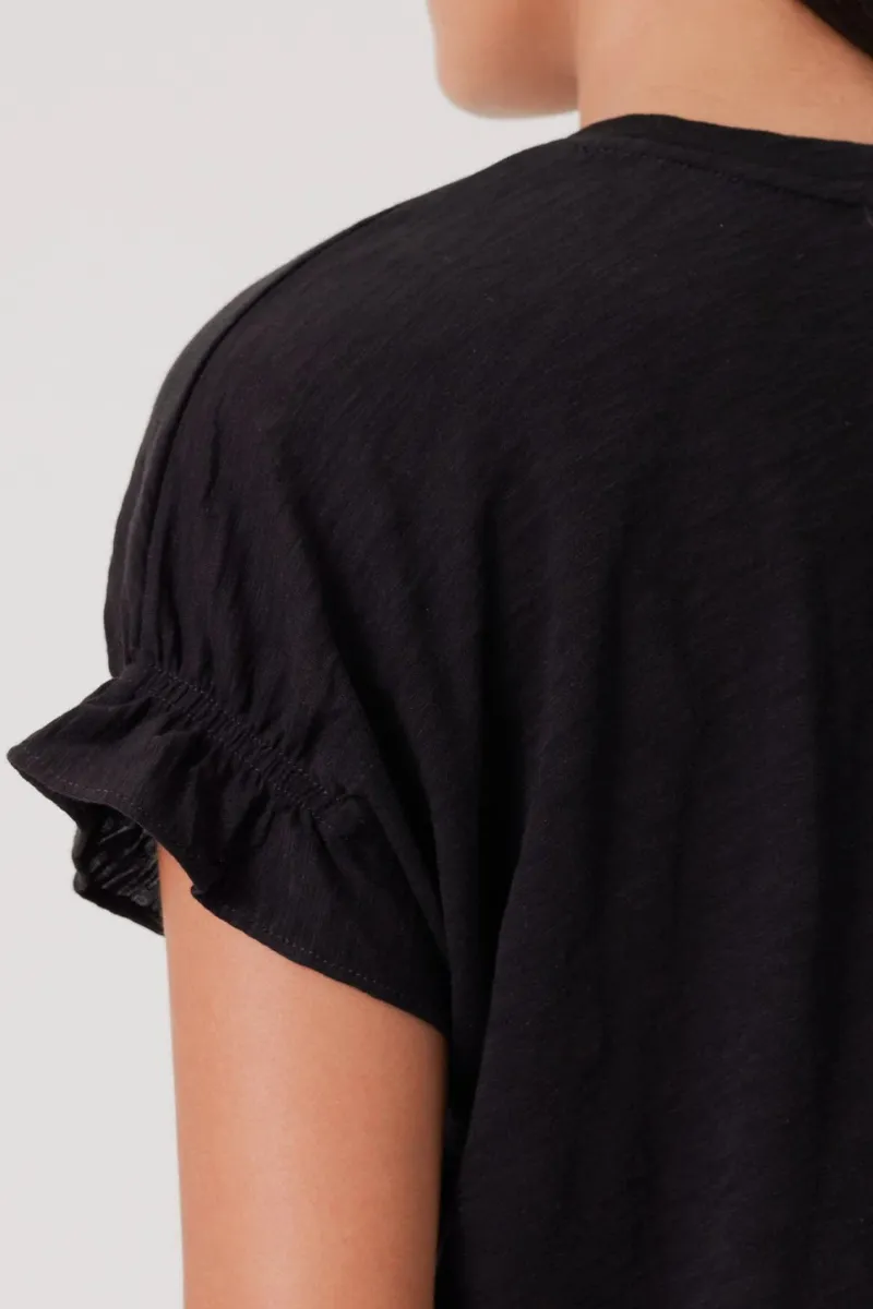 Puff & Ruffle Sleeve Tee