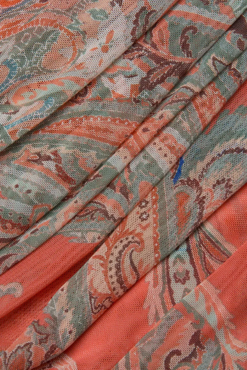 Rasha Mesh Paisley Tank