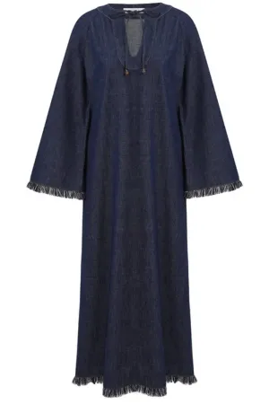 Rhiannon Fringe Denim Dress