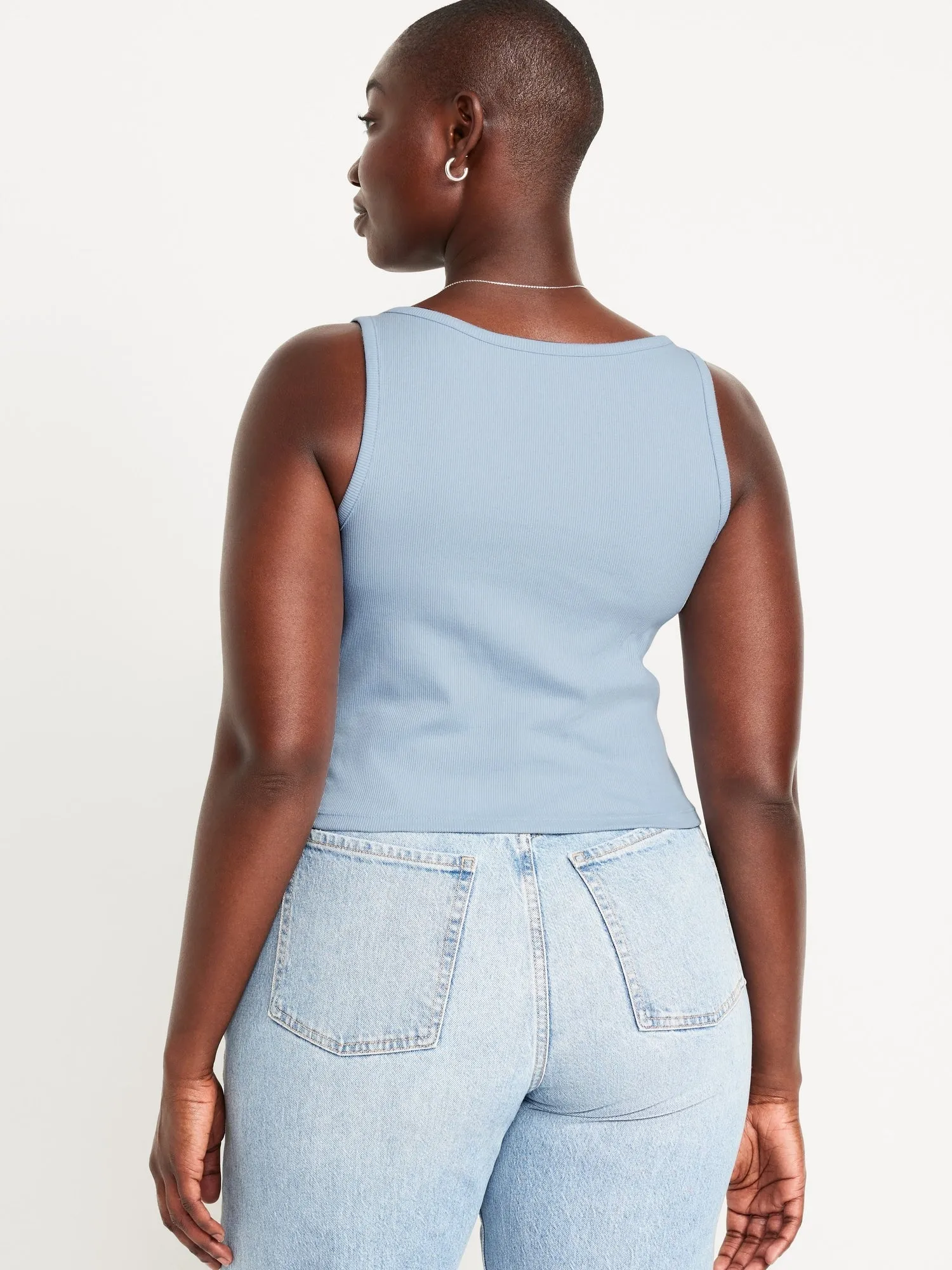 Ribbed Crop Tank Top