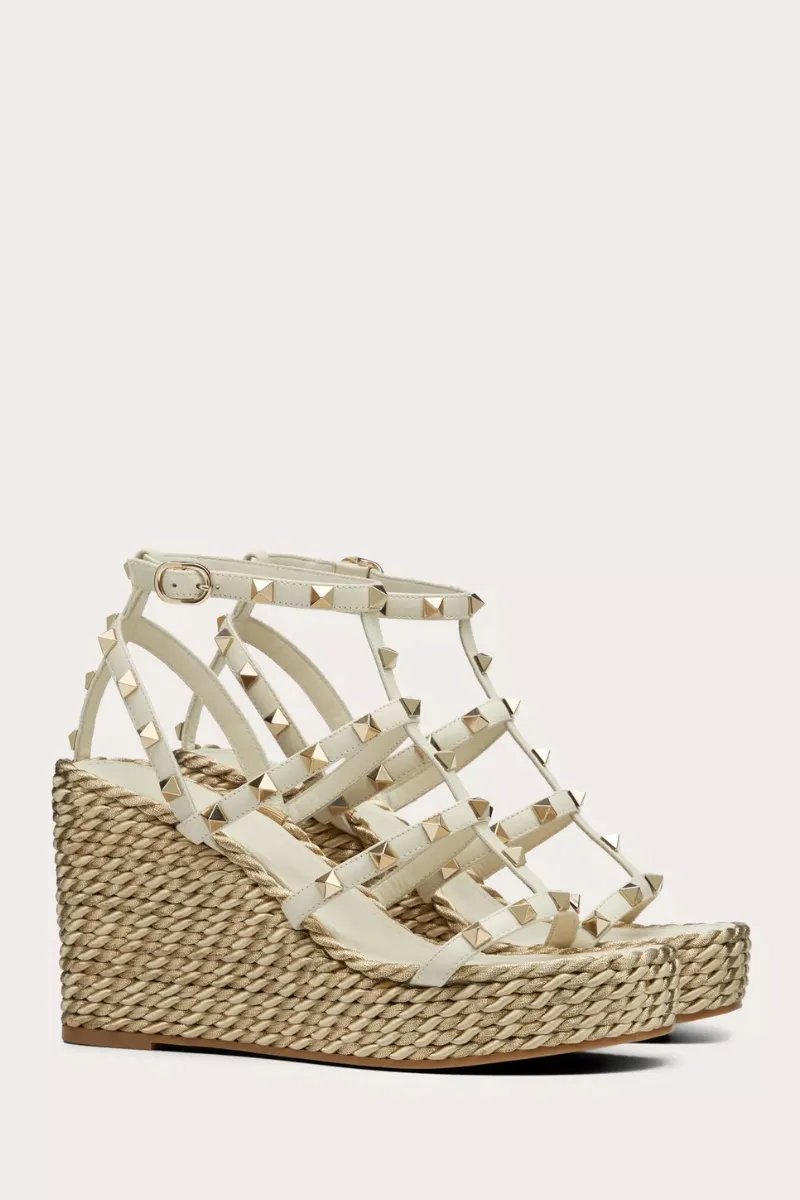 Rockstud Wedge Sandals