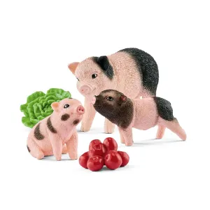 Schleich Miniature Mother Pig With Piglets