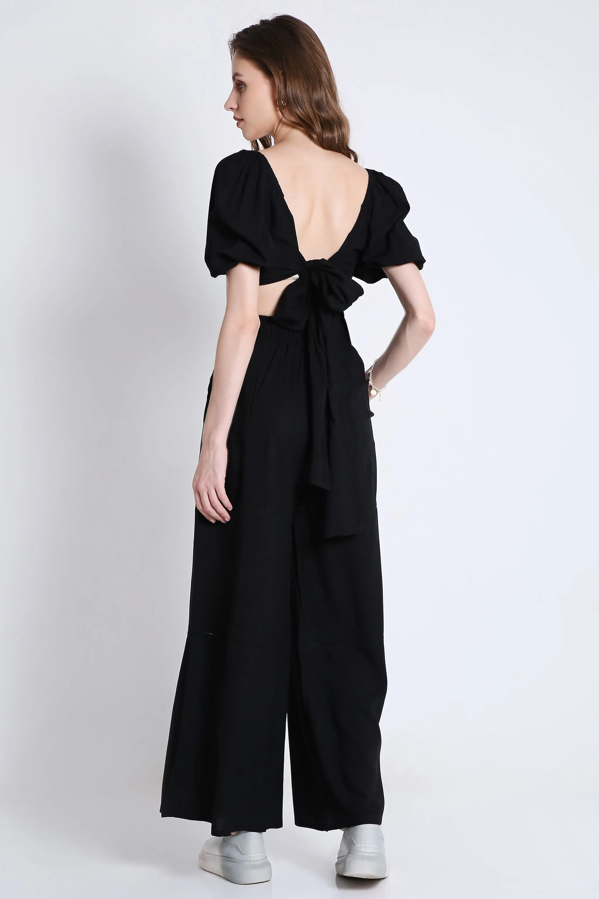 Short Sleeve Black Crop Top French Theory