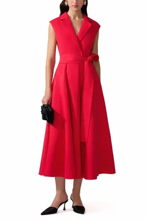 Sleeveless Belted Trench Dress