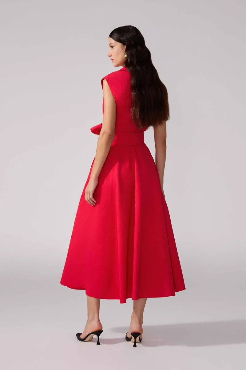 Sleeveless Belted Trench Dress