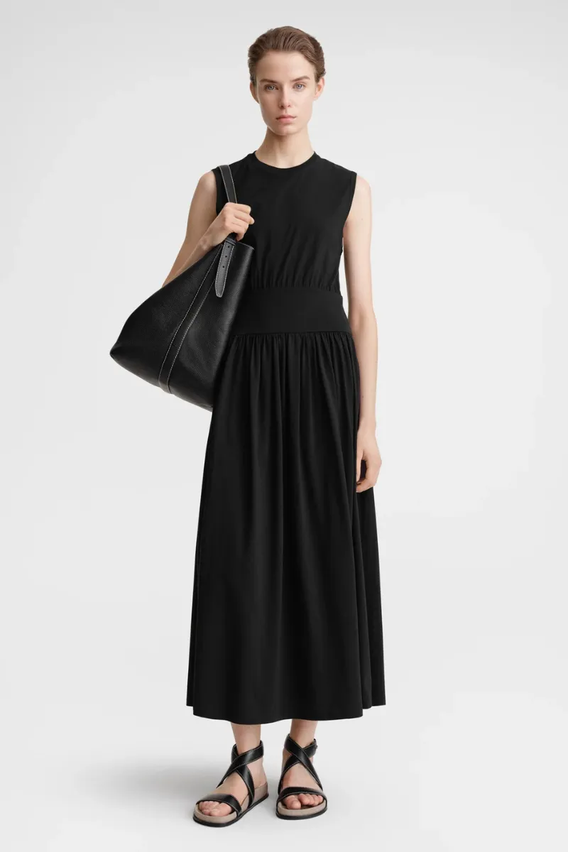 Sleeveless Cotton Tee Dress