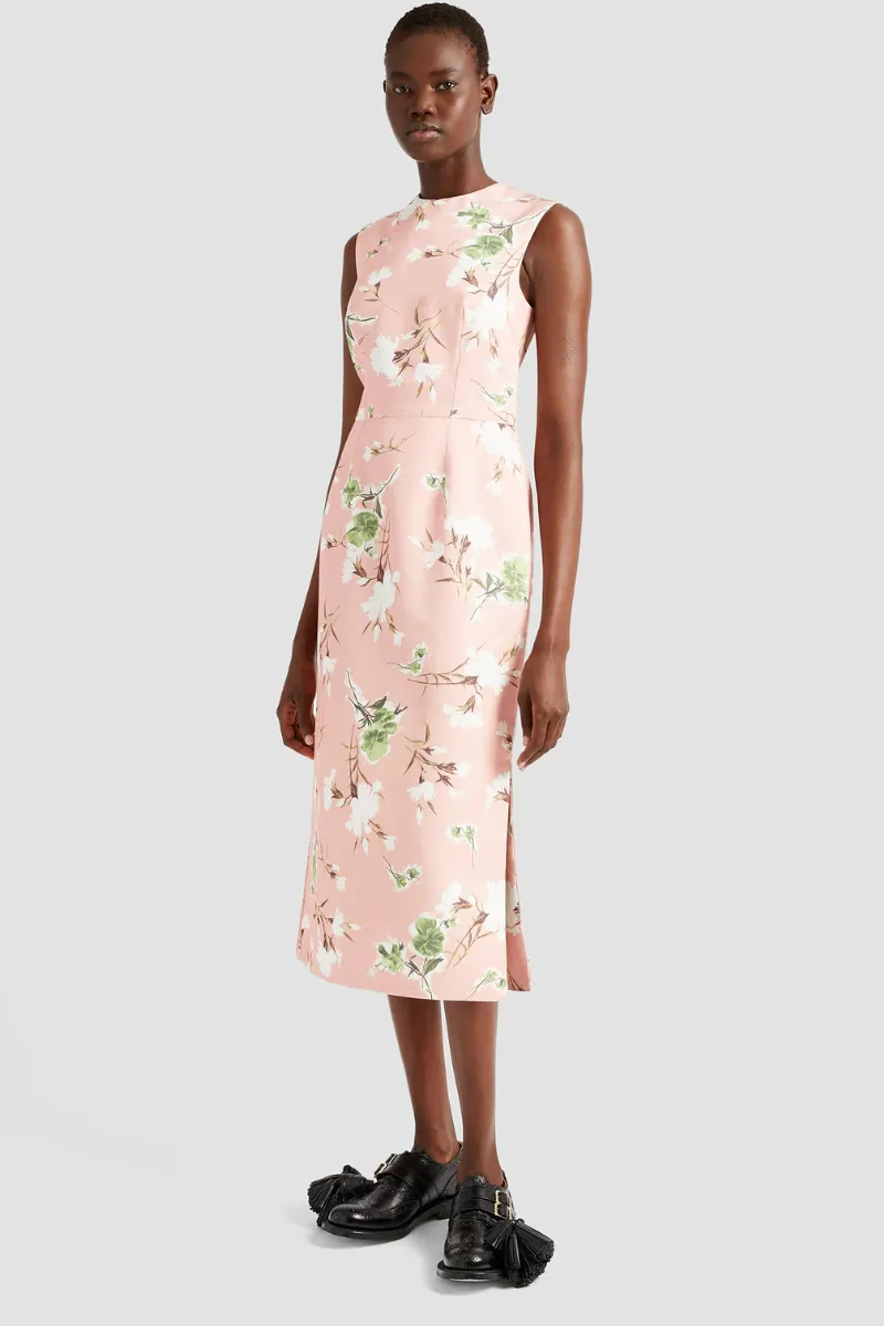 Sleeveless Midi Pencil Dress