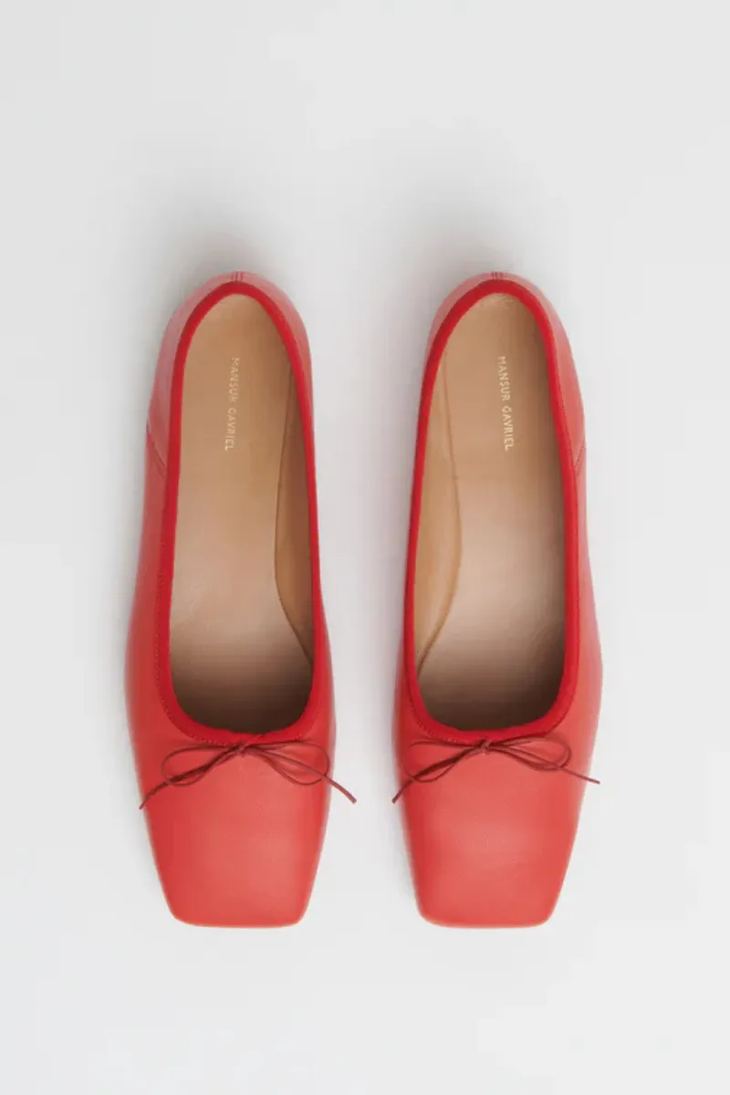 Square Toe Ballerina Flat