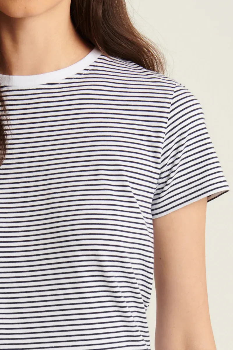 Stretch Slim Striped T-Shirt