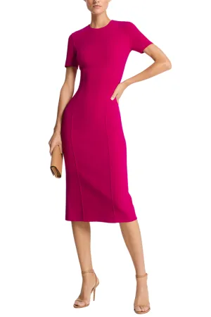 Stretch Wool Sheath Dress