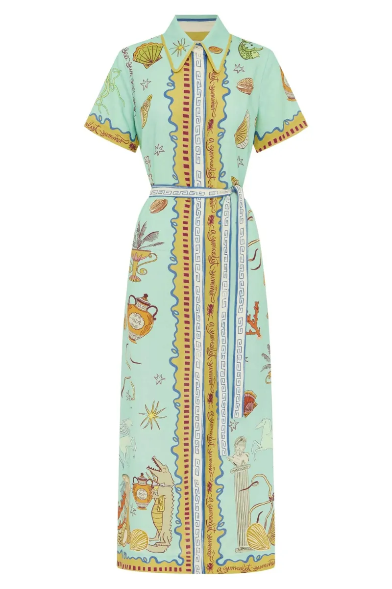 Surrealist Summer Shirtdress