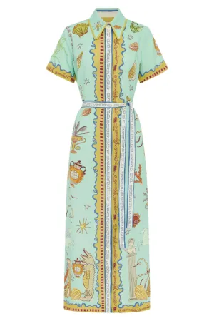 Surrealist Summer Shirtdress