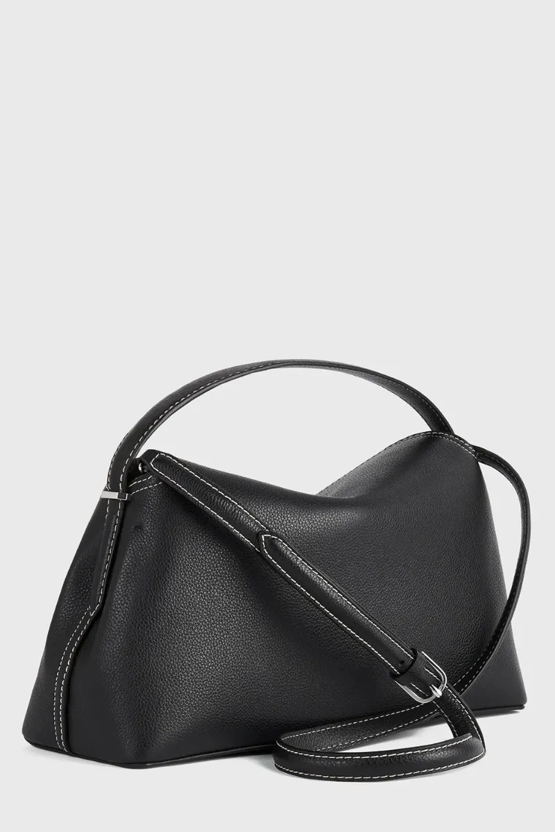 T-Lock Grained-Leather Bag