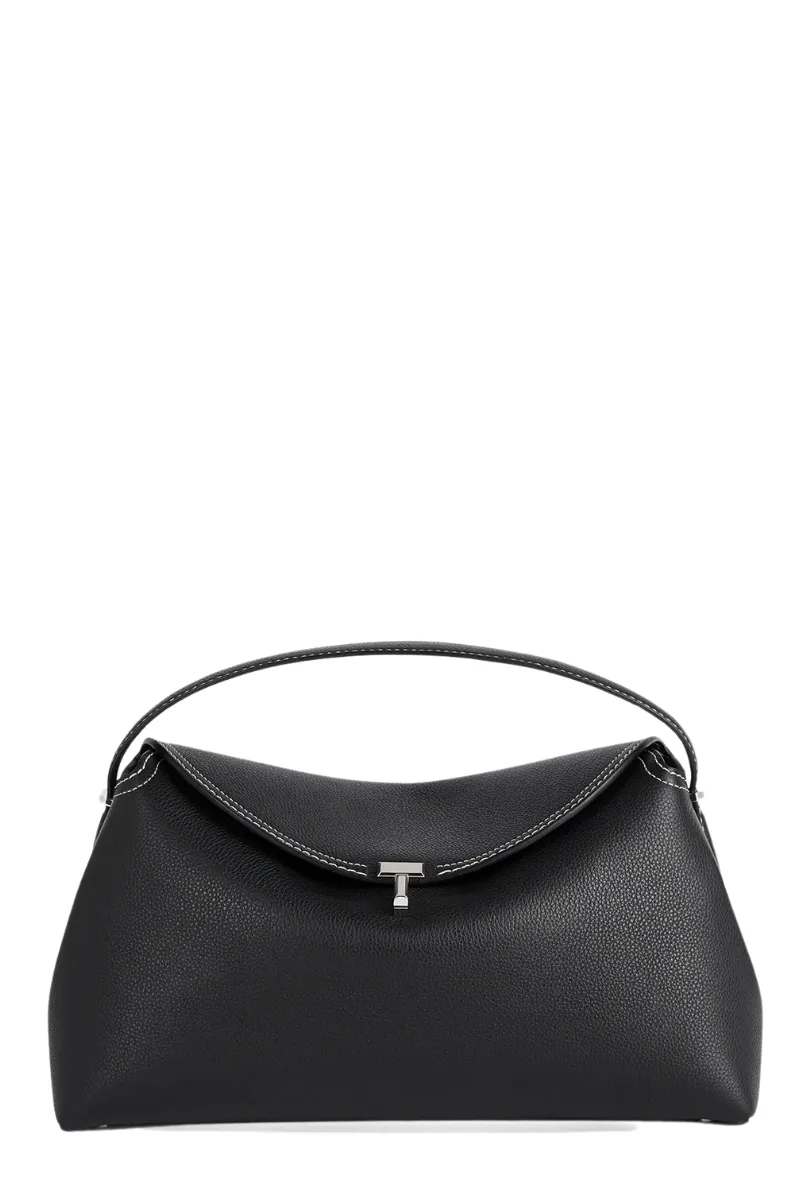 T-Lock Grained-Leather Bag